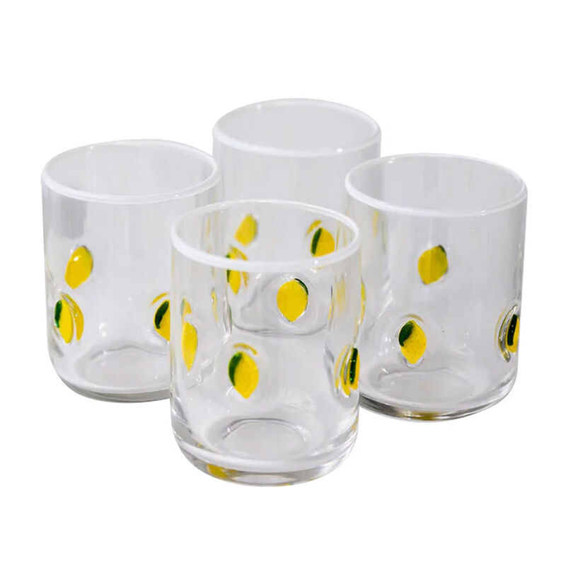 Home Lab Lemon Icon Glass Set Of 4 image number 0
