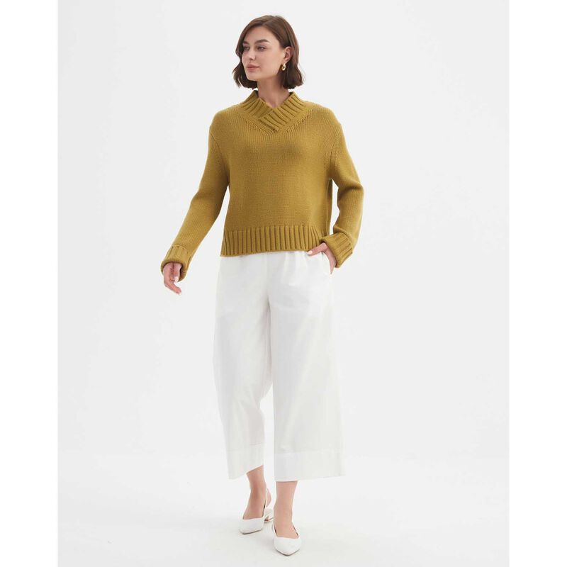 TIRELLI Crossover Collar Knit Jumper image number 3