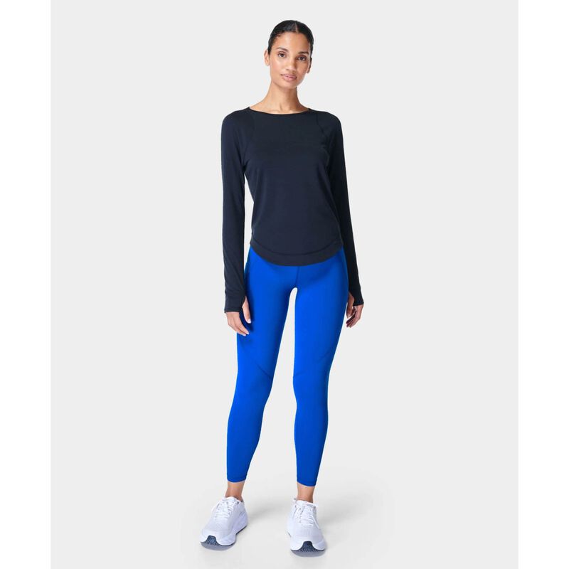 Sweaty Betty Breathe Easy Long Sleeve Top Black image number 3