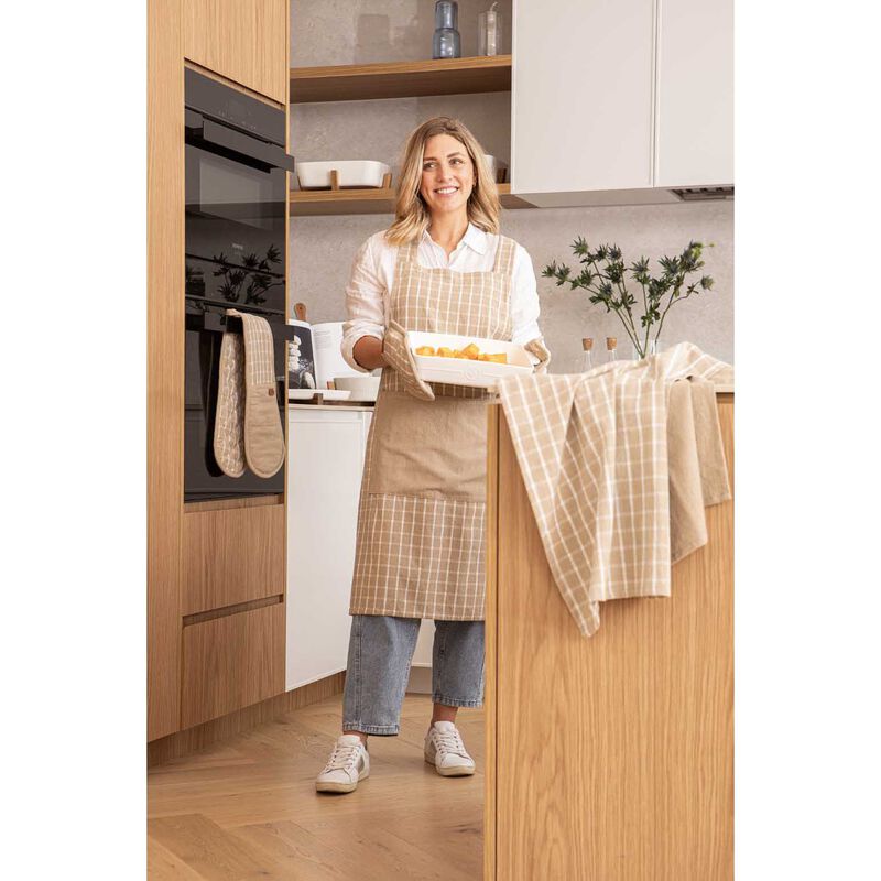 Ladelle Hemingway Taupe Cross Back Apron image number 1