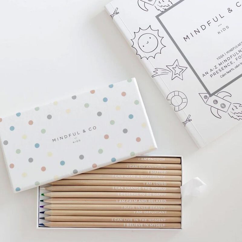 Mindful & Co Kids Affirmation Colouring Pencils image number 1
