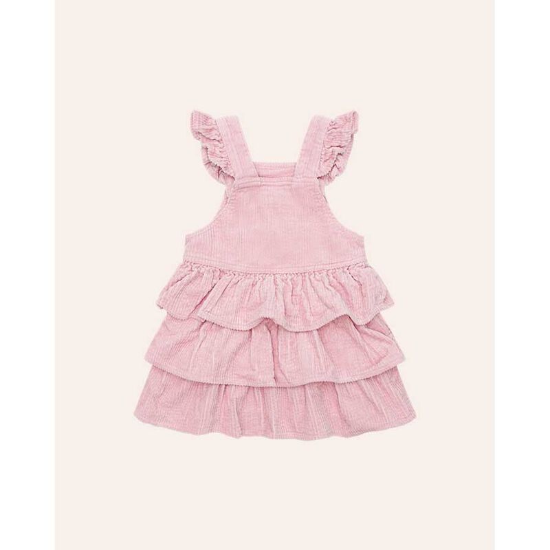 Huxbaby Blush Cord Tiered Overall Dress 3-5Y image number 2