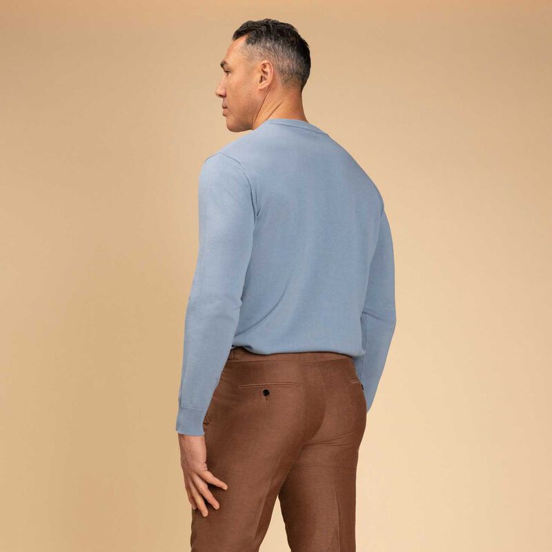 Rembrandt Como Dusty Blue Crew Neck image number 1