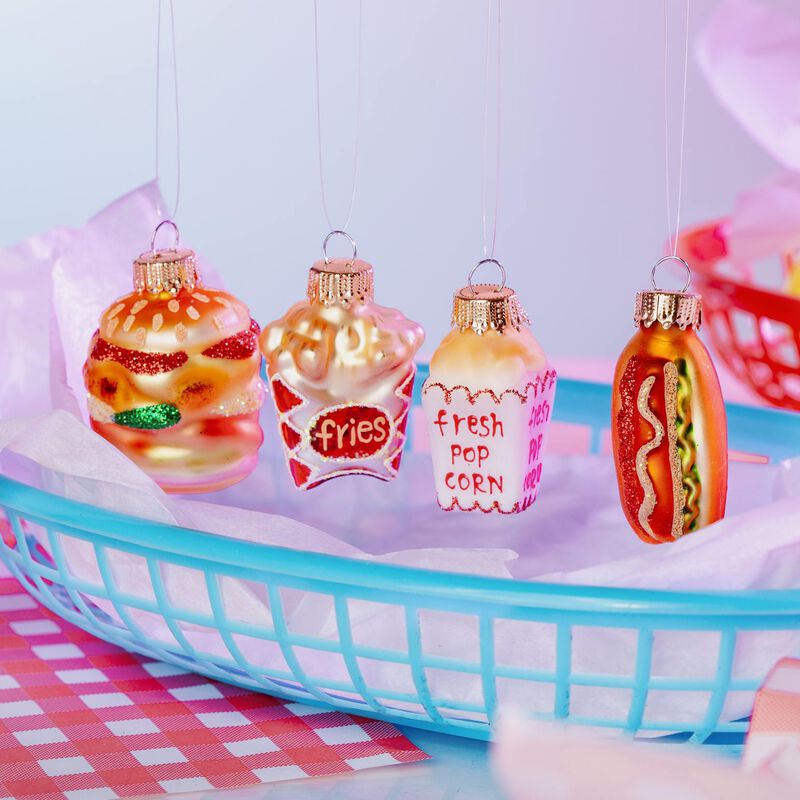 Sass & Belle Fast Food Baubles Set of 4 image number 1