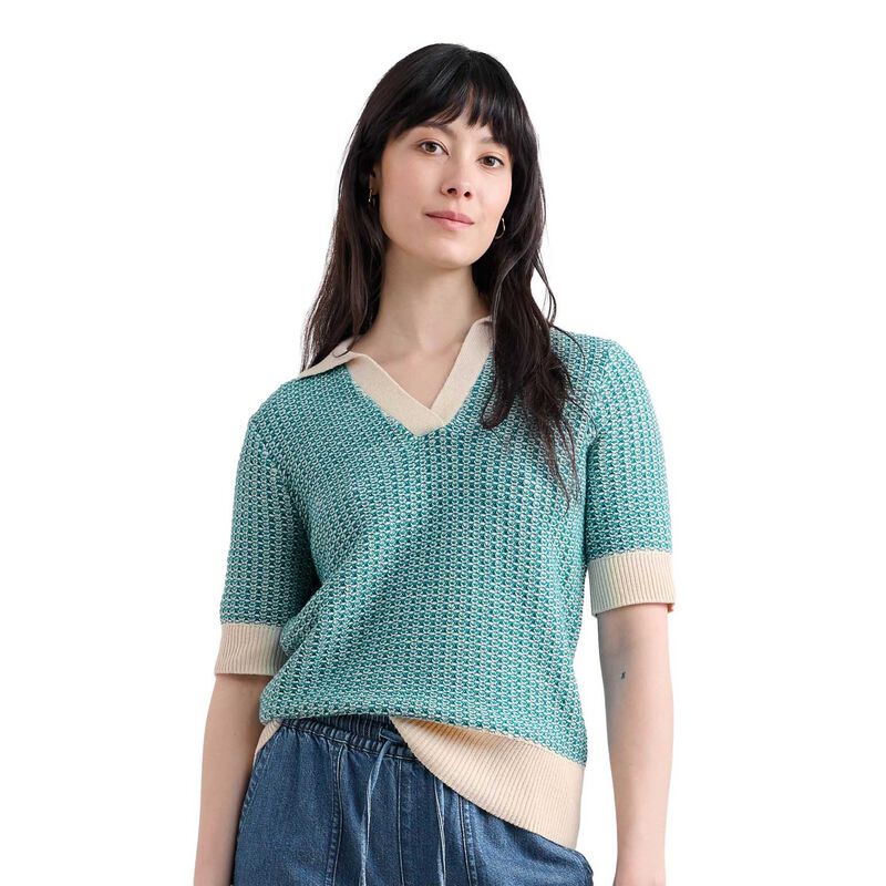 Seasalt Cornwall Reed Bunting Top Downwind Chalk Emulsion image number 0