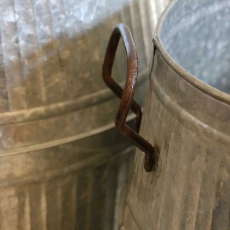 CC Interiors Clyde Planter Set Galvanised Finish image number 2