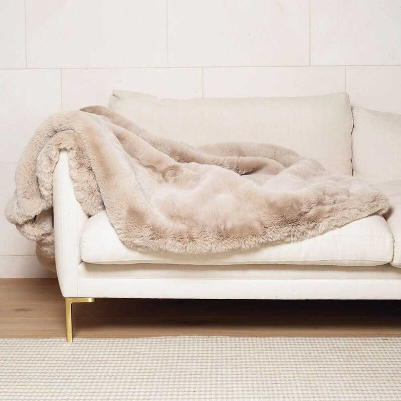 Home Lab Vegan Fur Throw Extra Large image number 5