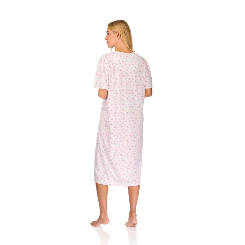 La Marquise Vintage Blossoms Cotton-Rich Jersey Short Sleeve Nightdress image number 7