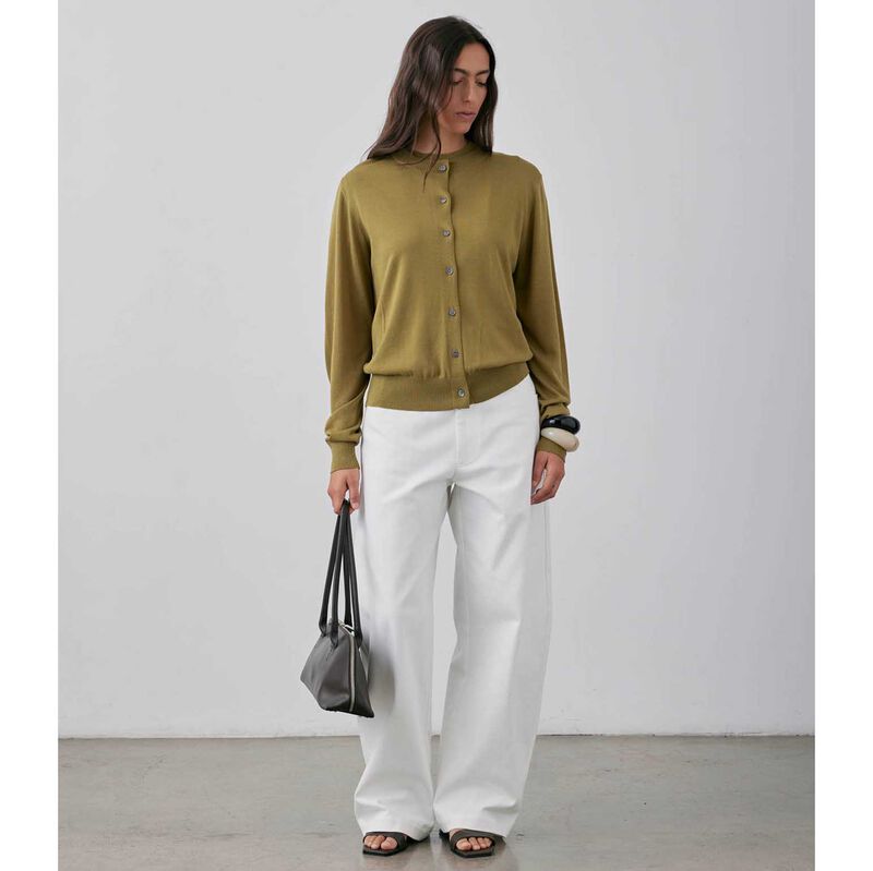 Gregory Farrah Knit Cardi Olive image number 3