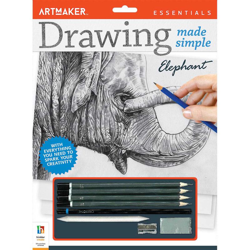 Hinkler Art Maker Essentials Drawing Made Simple: Elephant image number 0