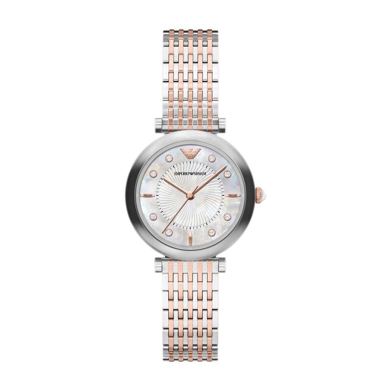 Emporio Armani Archelia Three-Hand Two-Tone Stainless Steel Watch image number 0