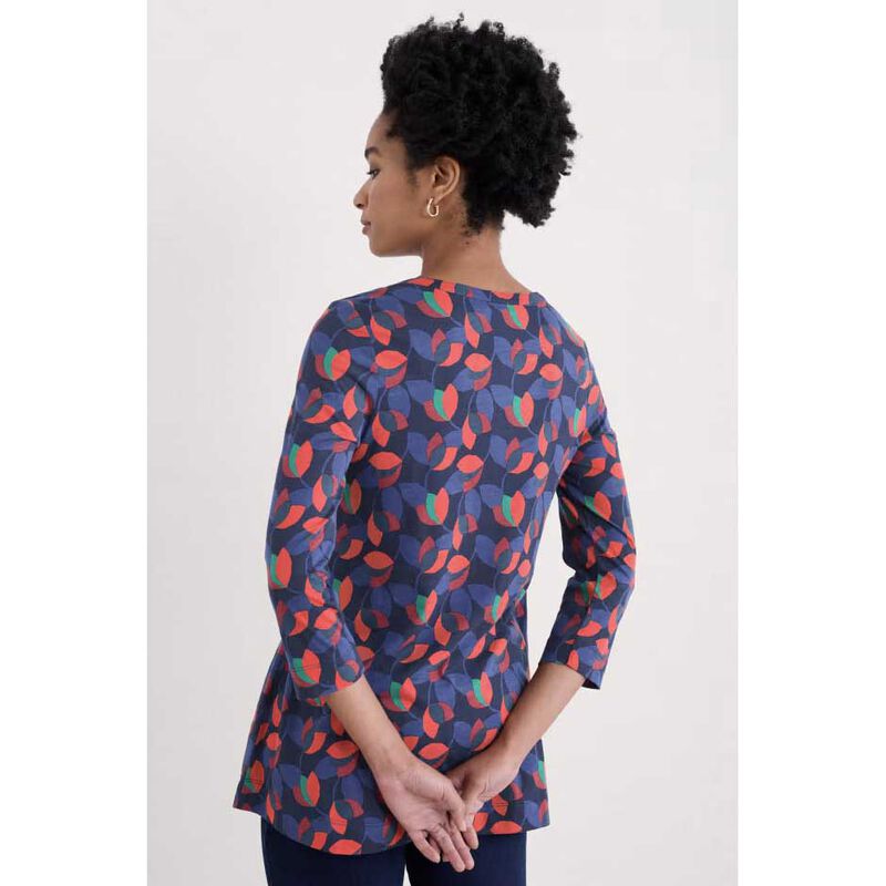 Seasalt Cornwall Risso Top Layered Tulips Tomato image number 1