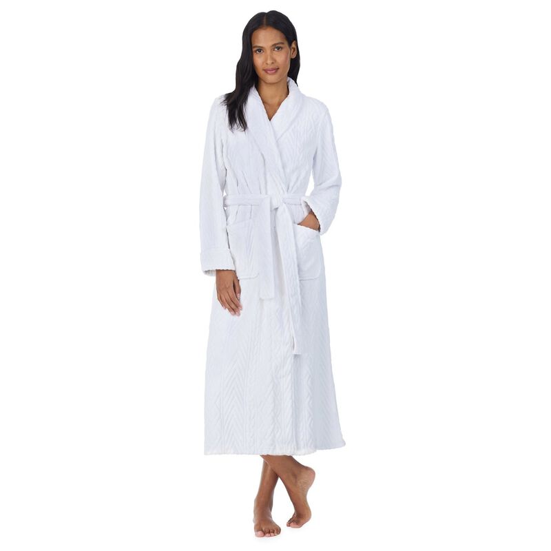 Lauren Ralph Lauren Recycled L/S Shawl Collar Long Robe image number 7