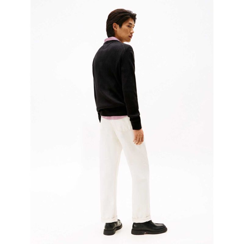 Tommy Hilfiger Rib-Knit Crew Neck Jumper With Cashmere image number 1