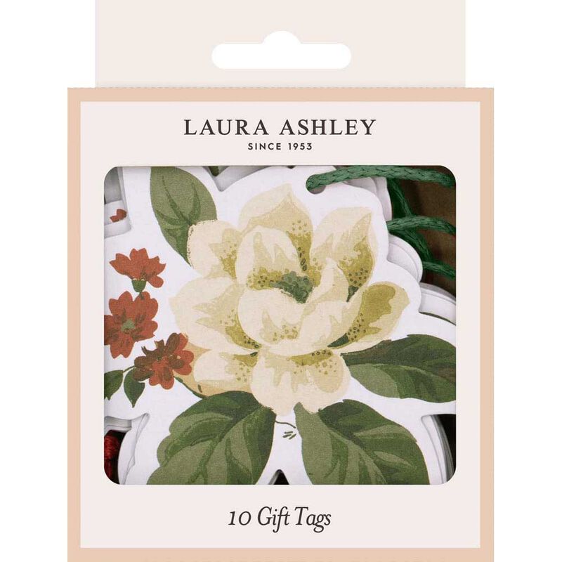Laura Ashley Red Festive Botanicals Gift Tags 10 Pack image number 0