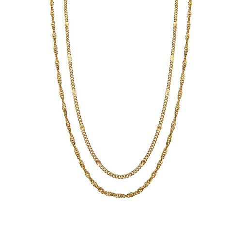 Silk & Steel Duo Necklace