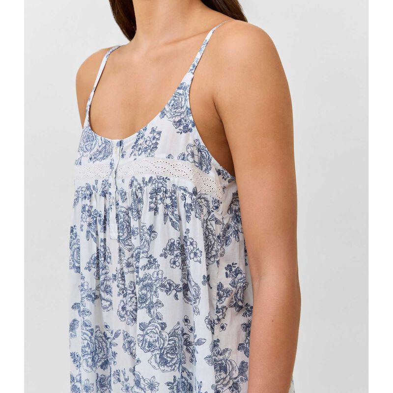 Papinelle Nostalgia Strappy Lace Trim Nightie image number 2