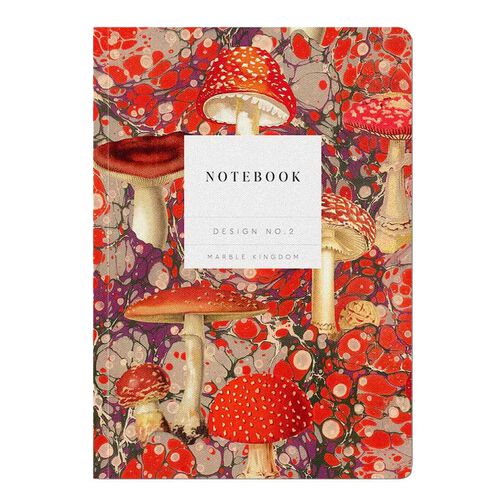 Kaleido Marble Fungi A5 Textured Soft Cover Notebook