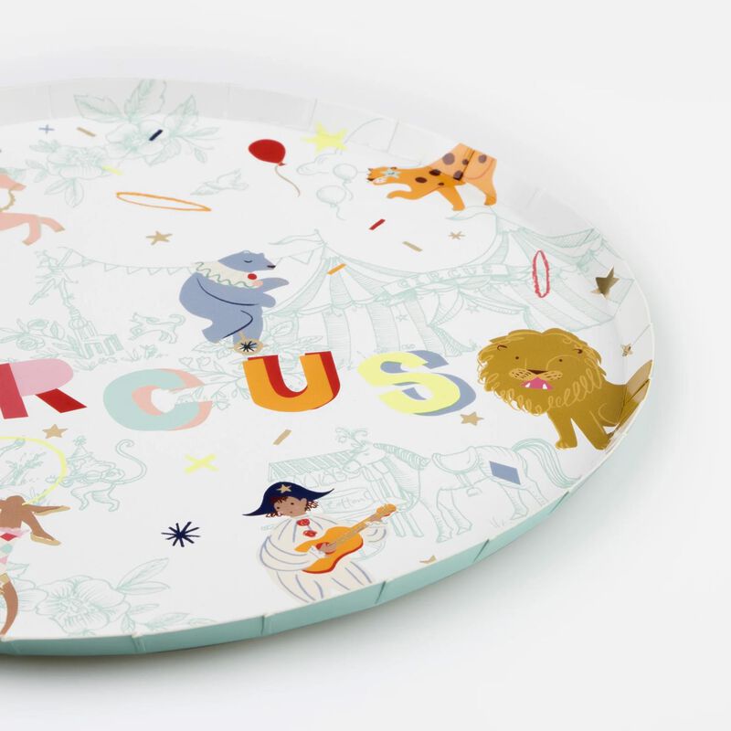 Meri Meri Circus Dinner Plates x 8 image number 1