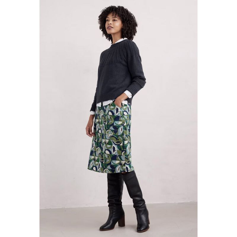Seasalt Cornwall Forest View Skirt Land Forms Cut Grass image number 3