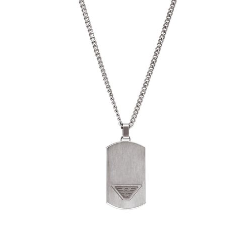 Emporio Armani Stainless Steel Dog Tag Necklace