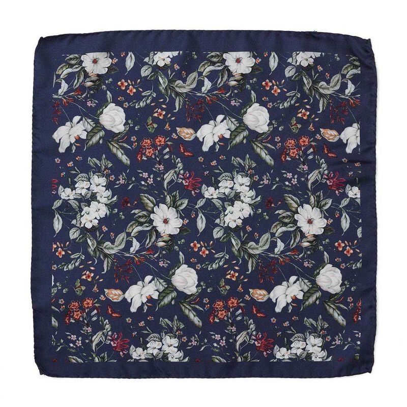 Cambridge Magnolia Pocket Square image number 1