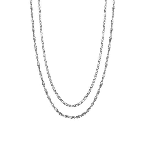 Silk & Steel Duo Necklace