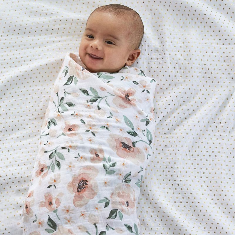 Pottery Barn Kids Muslin Meredith Swaddle Set Of 3 image number 3