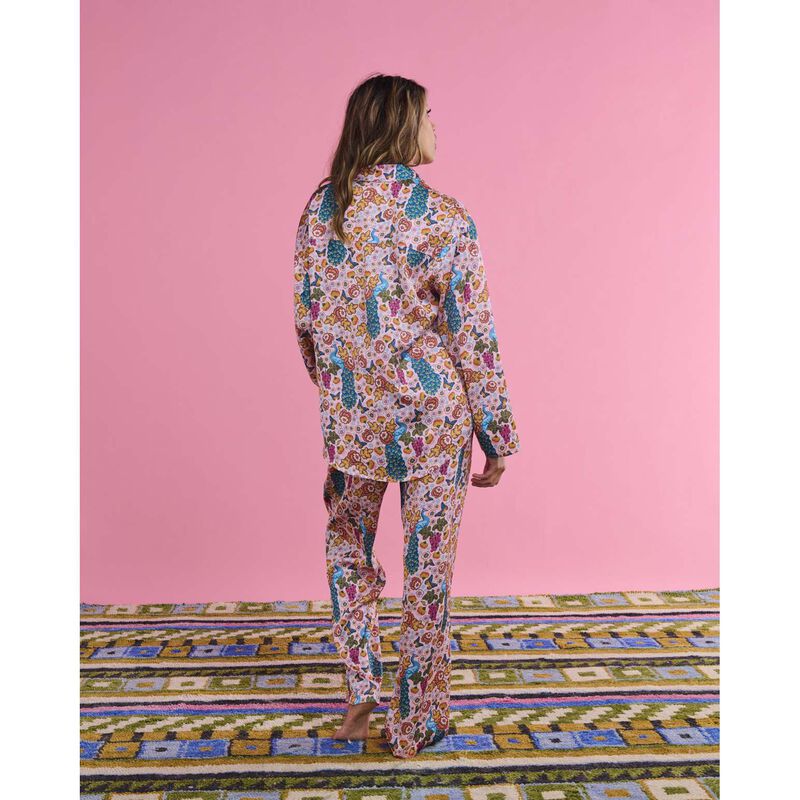 Kip&Co Lyon Satin Long Sleeve Shirt & Pant Pyjama Set image number 1