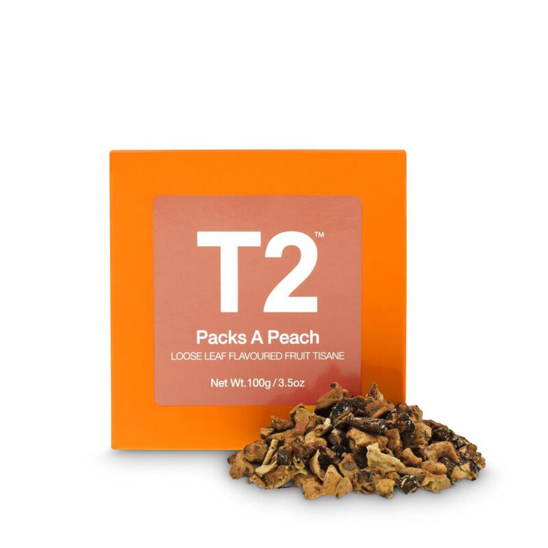 T2 Packs A Peach Loose Leaf Cube 100g image number 0