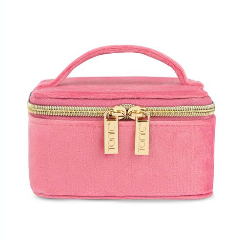 Tonic Luxe Velvet Jewellery Cube Coral