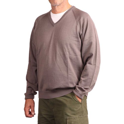 Silverdale Fine Raglan Sleeve Vee Neck Jersey
