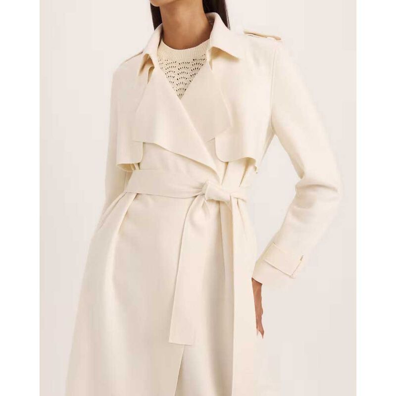 SABA Karla Wool Longline Trench image number 6