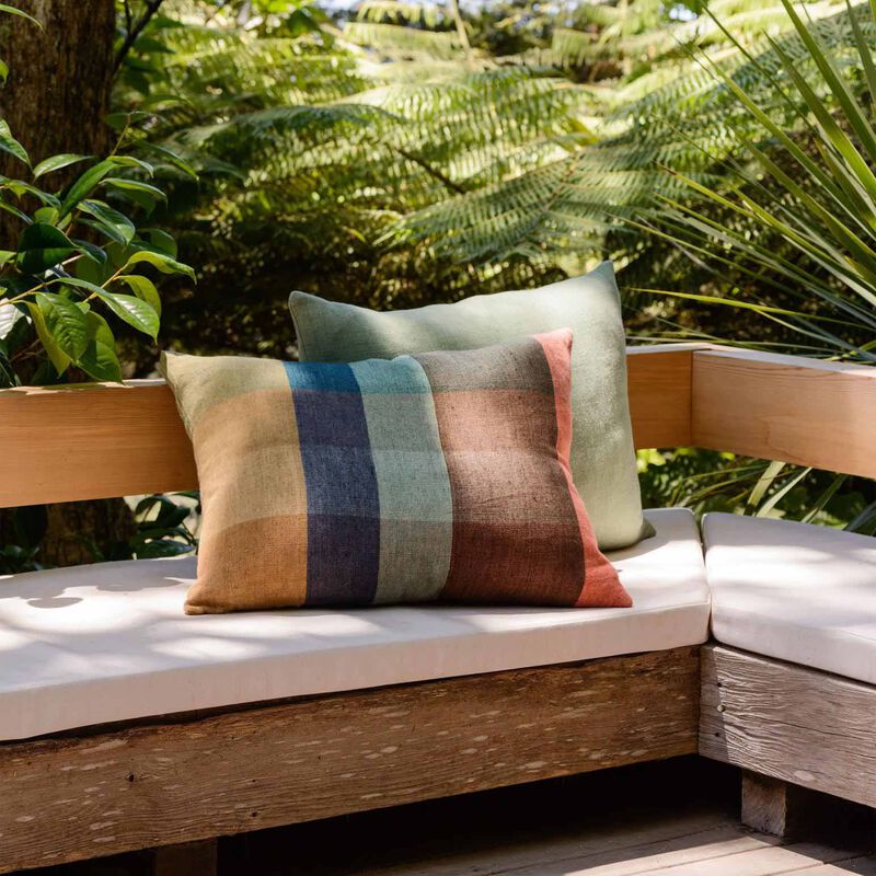 Città Cabin Linen Cushion Cover Kermit Multi  55X45Cm image number 1