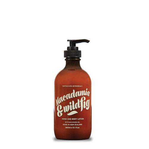 Matakana Botanicals Macadamia & Wild Fig Hand & Body Lotion Pump 360ml