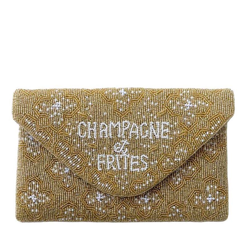 Dark Hampton The Champagne Et Frites Beaded Bag image number 0