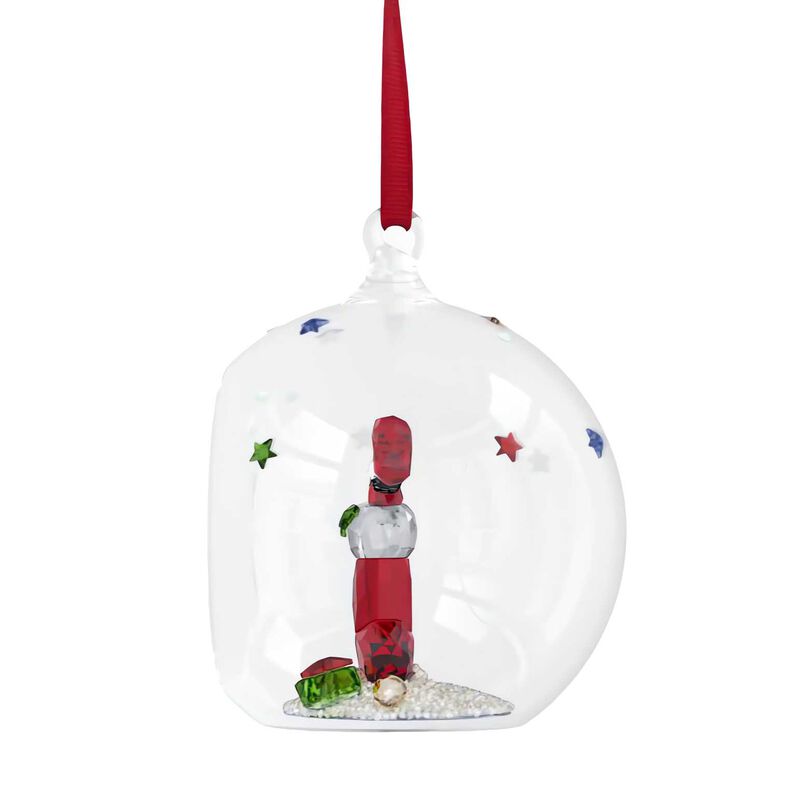 Swarovski Holiday Cheers Stocking & Candy Ball Ornament image number 2