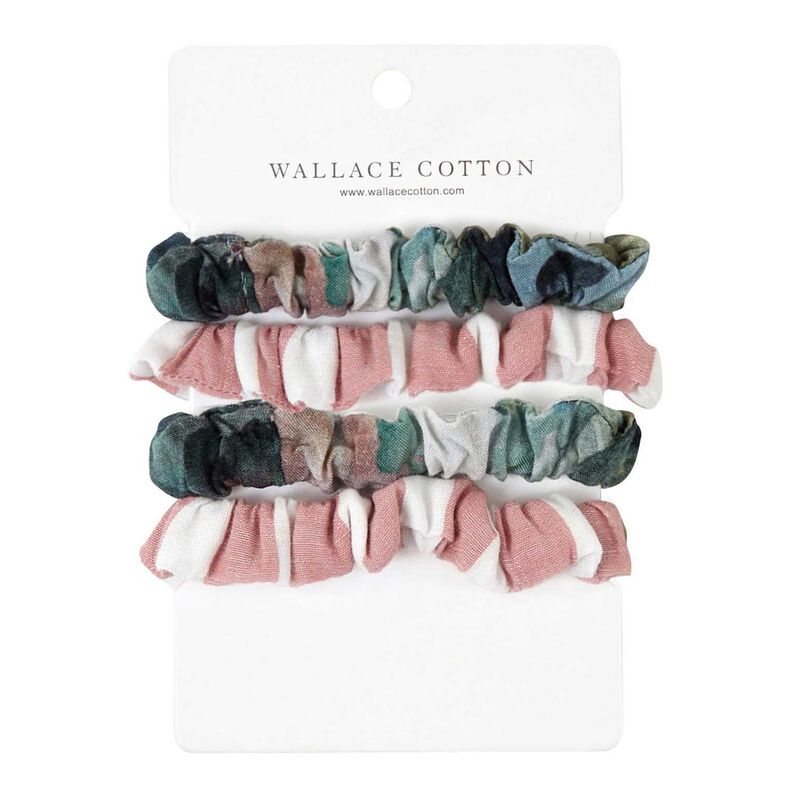 Wallace Cotton Hair Scrunchie Set Of 4 image number 0