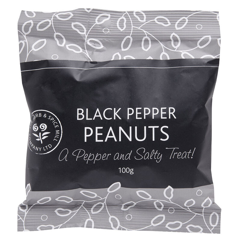 The Herb & Spice Mill Black Pepper Peanuts 100g image number 0
