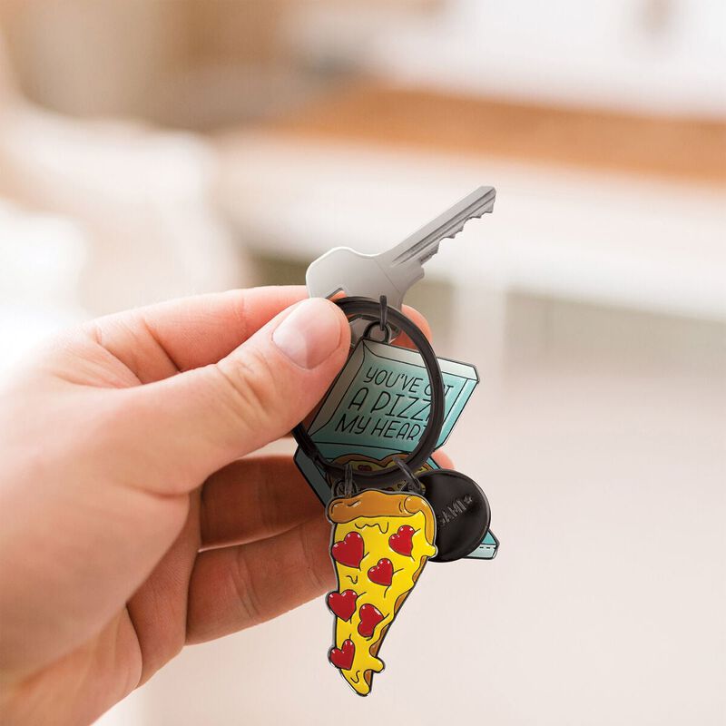Legami Pizza Enamel Key Ring Set Of 2 image number 3