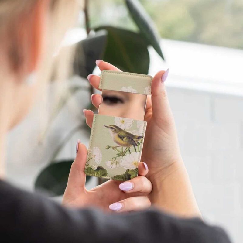 Birds Botanics Rifleman Pocket Mirror image number 1