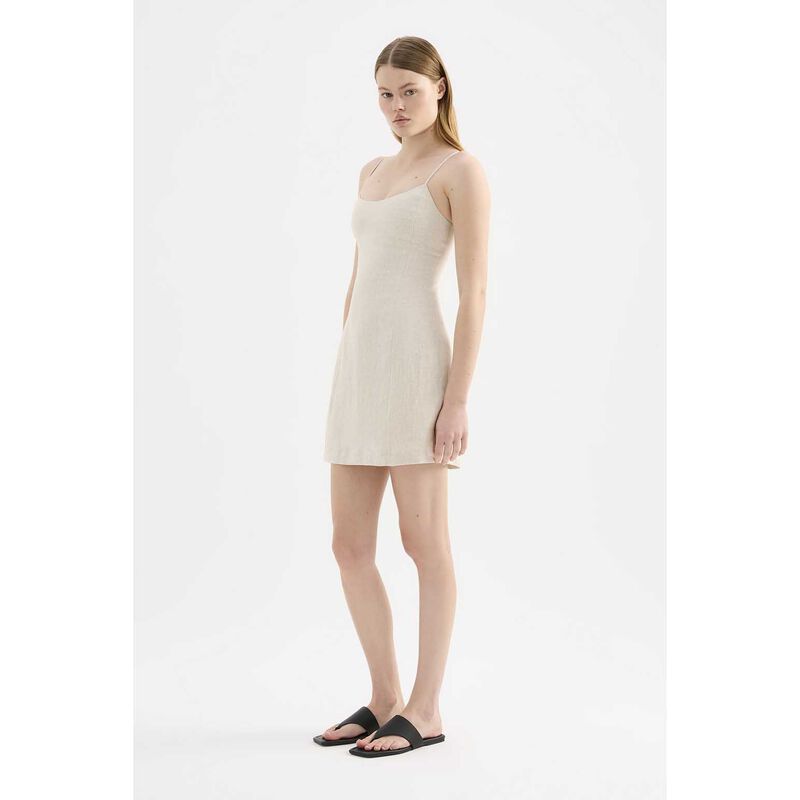 Nude Lucy Carmela Linen Mini Dress image number 3