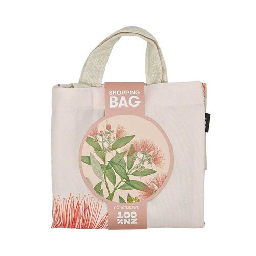Vintage Botanical Pohutukawa Shopping Bag