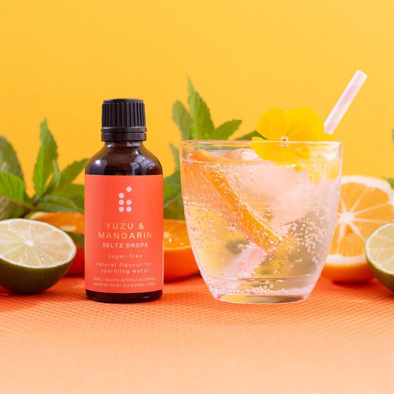 Six Barrel Soda Seltz  Drops 50ml - Yuzu & Mandarin image number 1