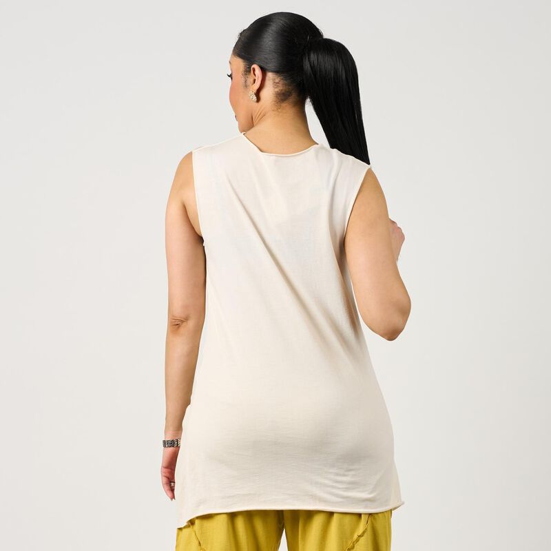 La Vaca Loca Sleeveless Gather Front Tank Top image number 1