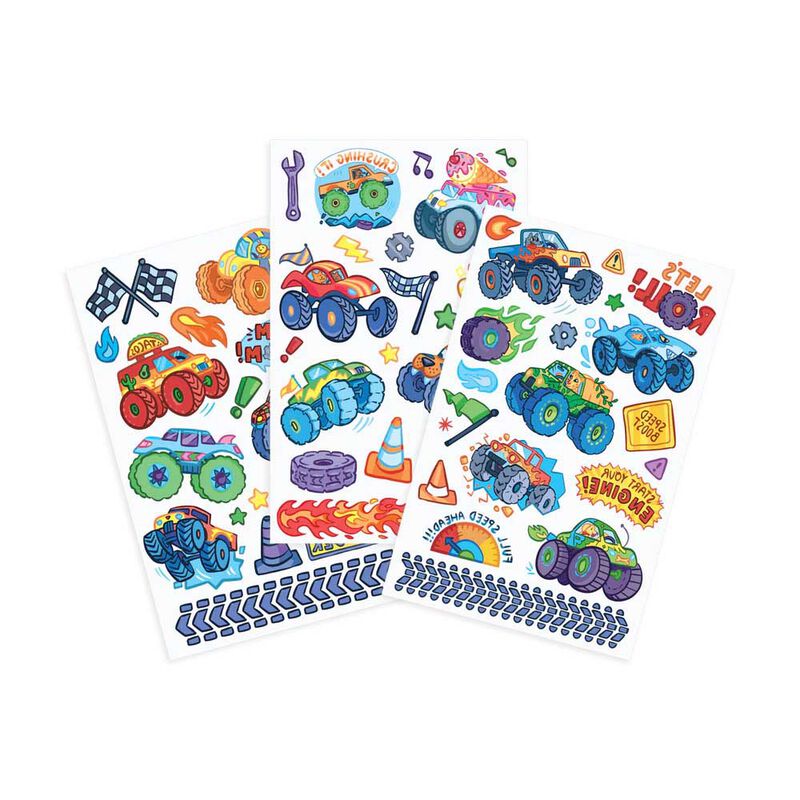 Ooly Temporary Tattoos - Monster Trucks image number 1