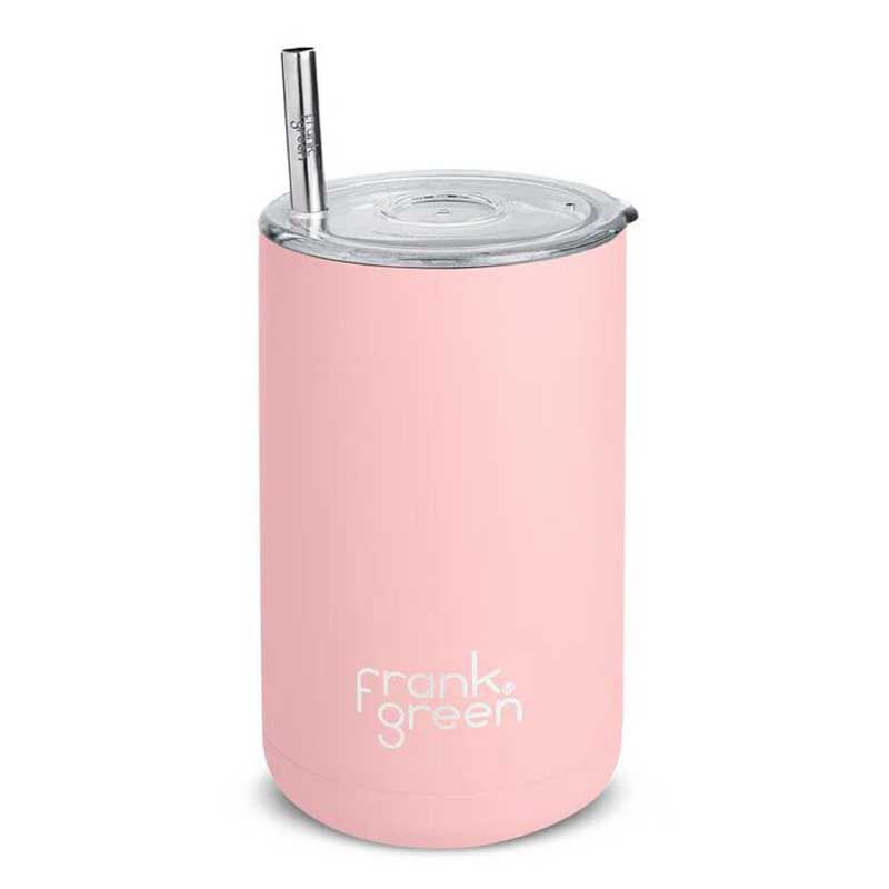 frank green Iced Coffee Cup with Straw Blushed image number 0