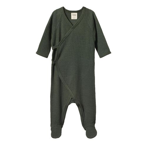 Nature Baby Merino Essentials Kimono Stretch & Grow Pointelle