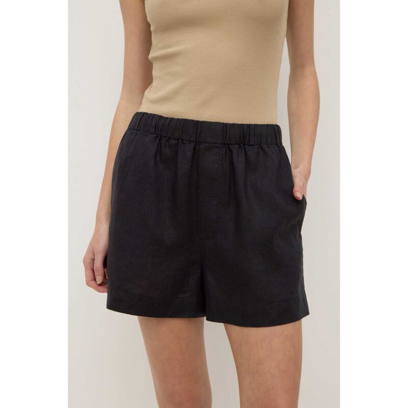 Assembly Label Everyday Linen Short Black image number 2