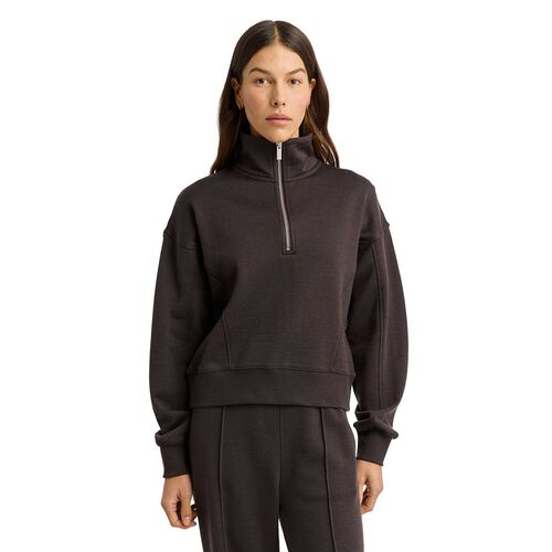 Toorallie Lounge Cropped Half Zip Top